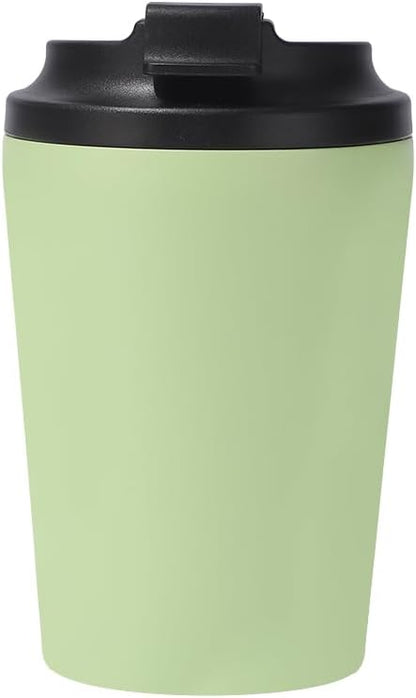 12oz Mini Insulated Coffee Cup - 304 Stainless Steel & Ceramic Lined Tumbler, Leak-Proof Portable Travel Mug for Car Office Outdoor, BPA-Free Double Wall Vacuum (purplish blue)