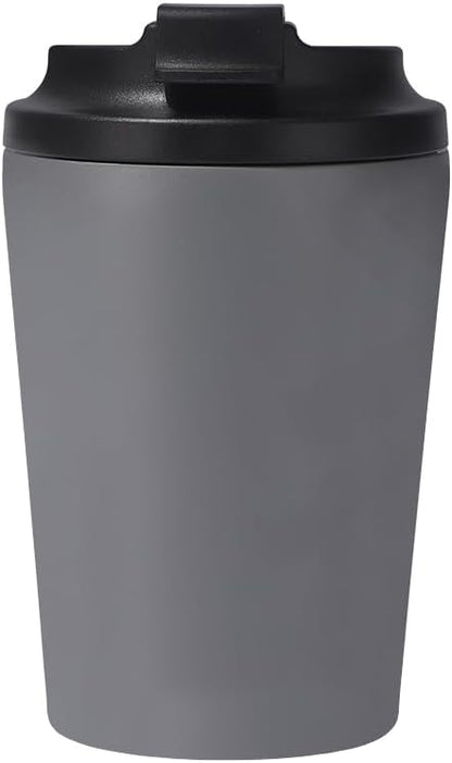 12oz Mini Insulated Coffee Cup - 304 Stainless Steel & Ceramic Lined Tumbler, Leak-Proof Portable Travel Mug for Car Office Outdoor, BPA-Free Double Wall Vacuum (purplish blue)
