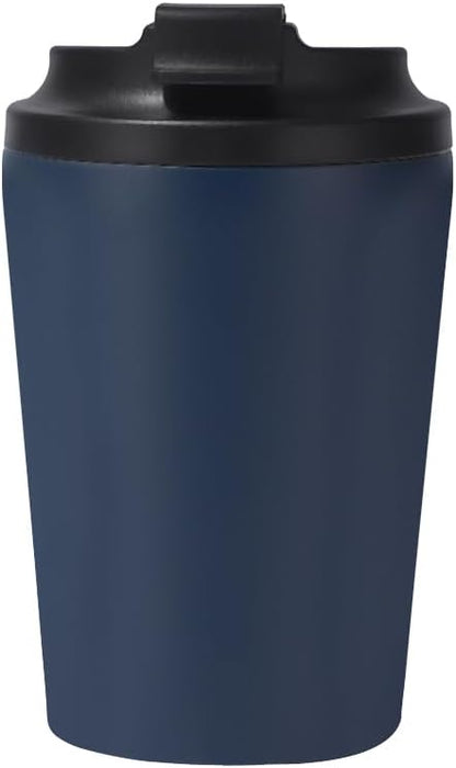 12oz Mini Insulated Coffee Cup - 304 Stainless Steel & Ceramic Lined Tumbler, Leak-Proof Portable Travel Mug for Car Office Outdoor, BPA-Free Double Wall Vacuum (purplish blue)