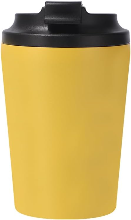 12oz Mini Insulated Coffee Cup - 304 Stainless Steel & Ceramic Lined Tumbler, Leak-Proof Portable Travel Mug for Car Office Outdoor, BPA-Free Double Wall Vacuum (purplish blue)