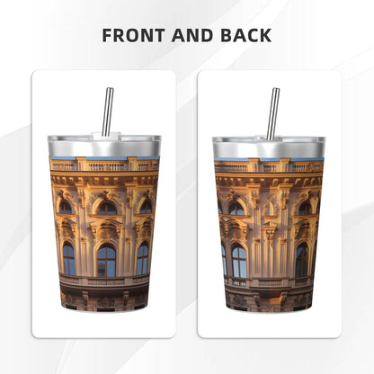Clear and crystalline Insulated Straw Cup Ideal for Gym use or Carrying on The go