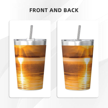 Clear and crystalline Insulated Straw Cup Ideal for Gym use or Carrying on The go