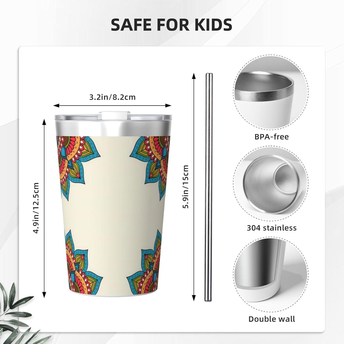 Clear and crystalline Insulated Straw Cup Ideal for Gym use or Carrying on The go
