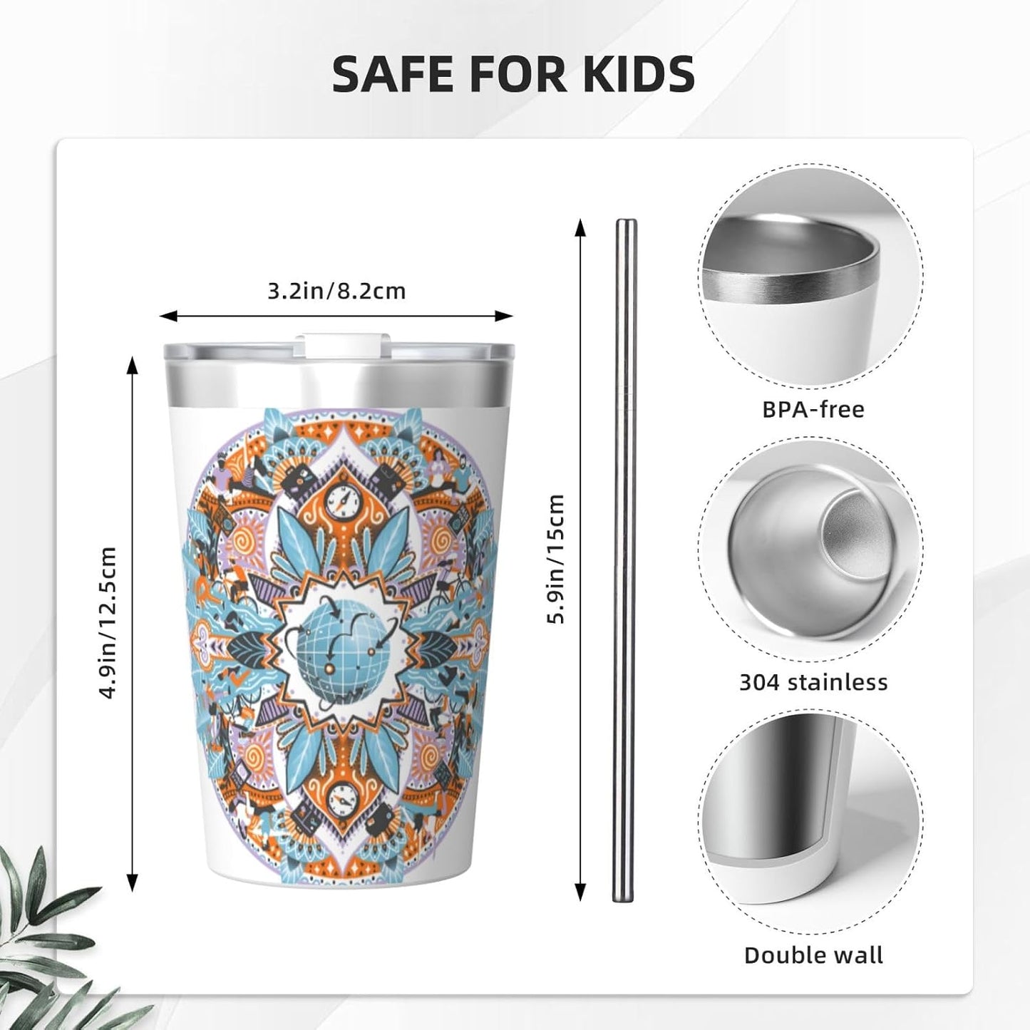 Clear and crystalline Insulated Straw Cup Ideal for Gym use or Carrying on The go