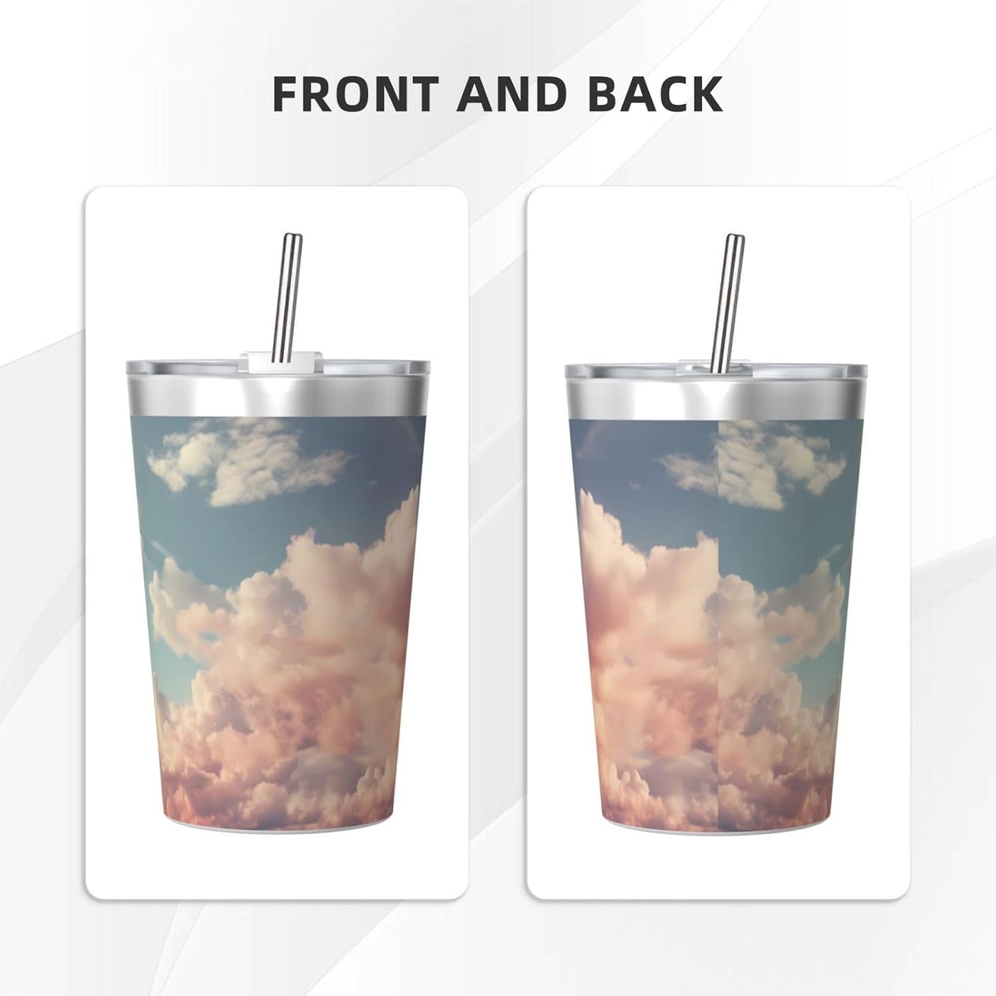 Clear and crystalline Insulated Straw Cup Ideal for Gym use or Carrying on The go