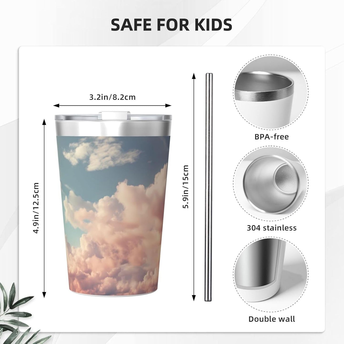 Clear and crystalline Insulated Straw Cup Ideal for Gym use or Carrying on The go