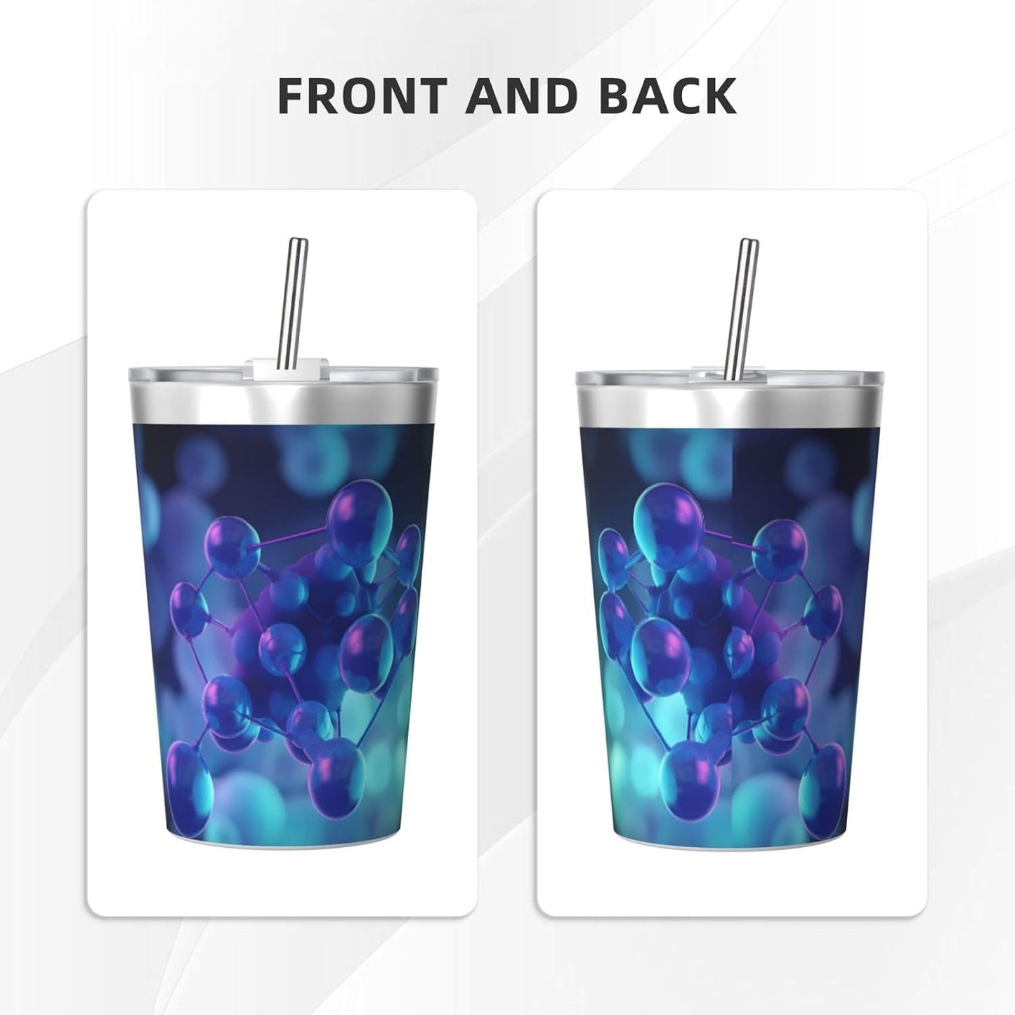 Clear and crystalline Insulated Straw Cup Ideal for Gym use or Carrying on The go