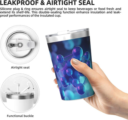 Clear and crystalline Insulated Straw Cup Ideal for Gym use or Carrying on The go