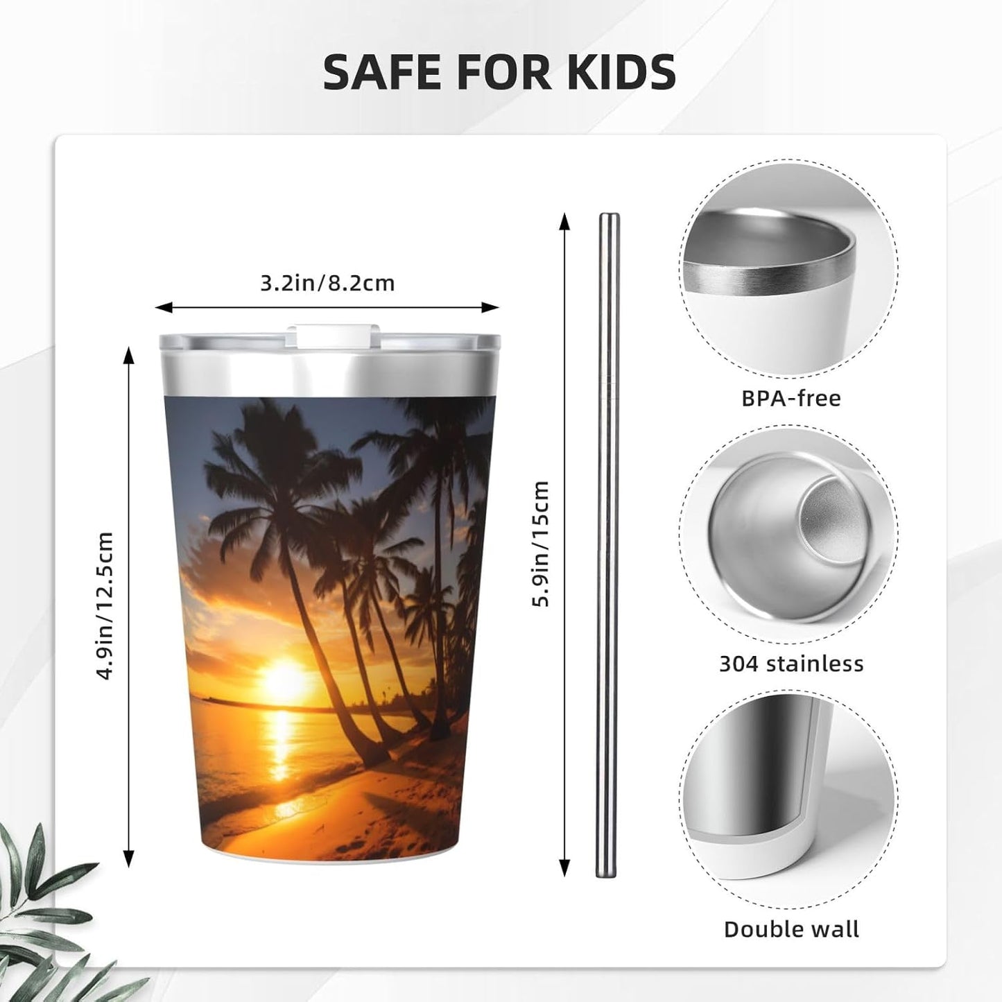 Clear and crystalline Insulated Straw Cup Ideal for Gym use or Carrying on The go