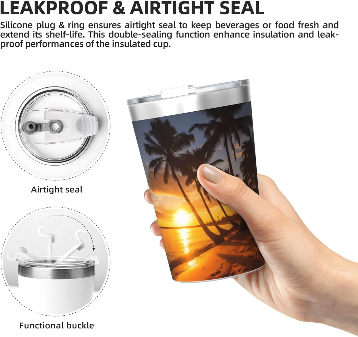 Clear and crystalline Insulated Straw Cup Ideal for Gym use or Carrying on The go