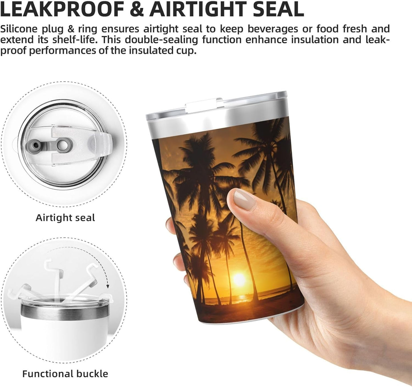 Clear and crystalline Insulated Straw Cup Ideal for Gym use or Carrying on The go