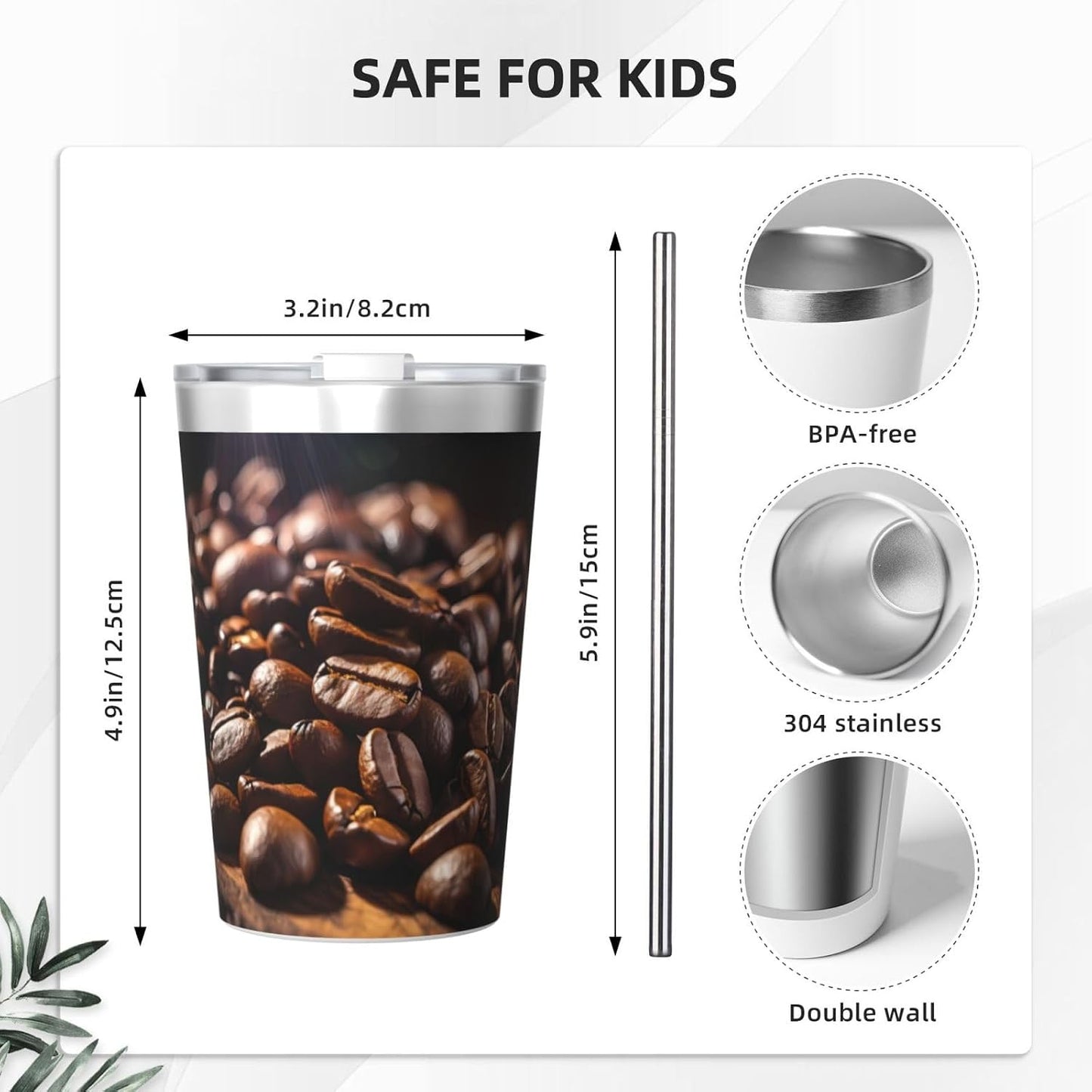 Clear and crystalline Insulated Straw Cup Ideal for Gym use or Carrying on The go