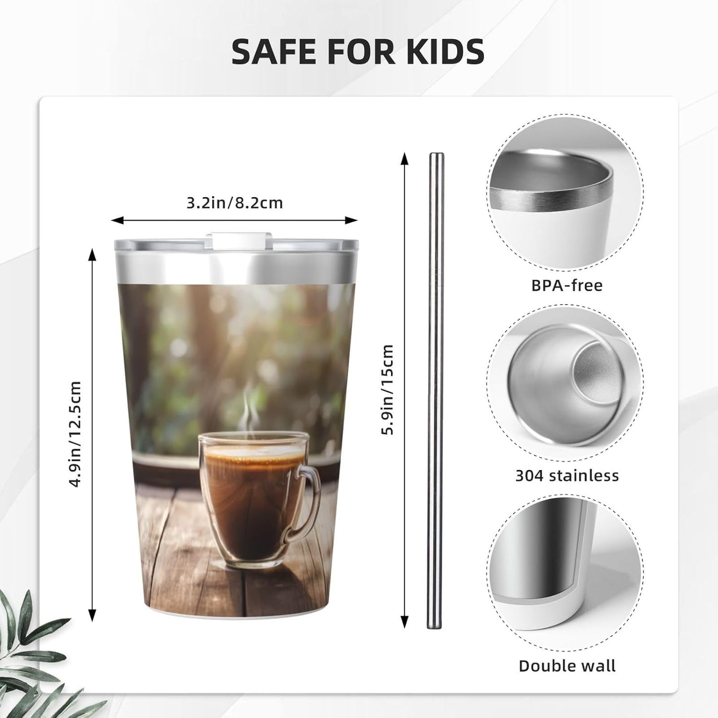 Clear and crystalline Insulated Straw Cup Ideal for Gym use or Carrying on The go