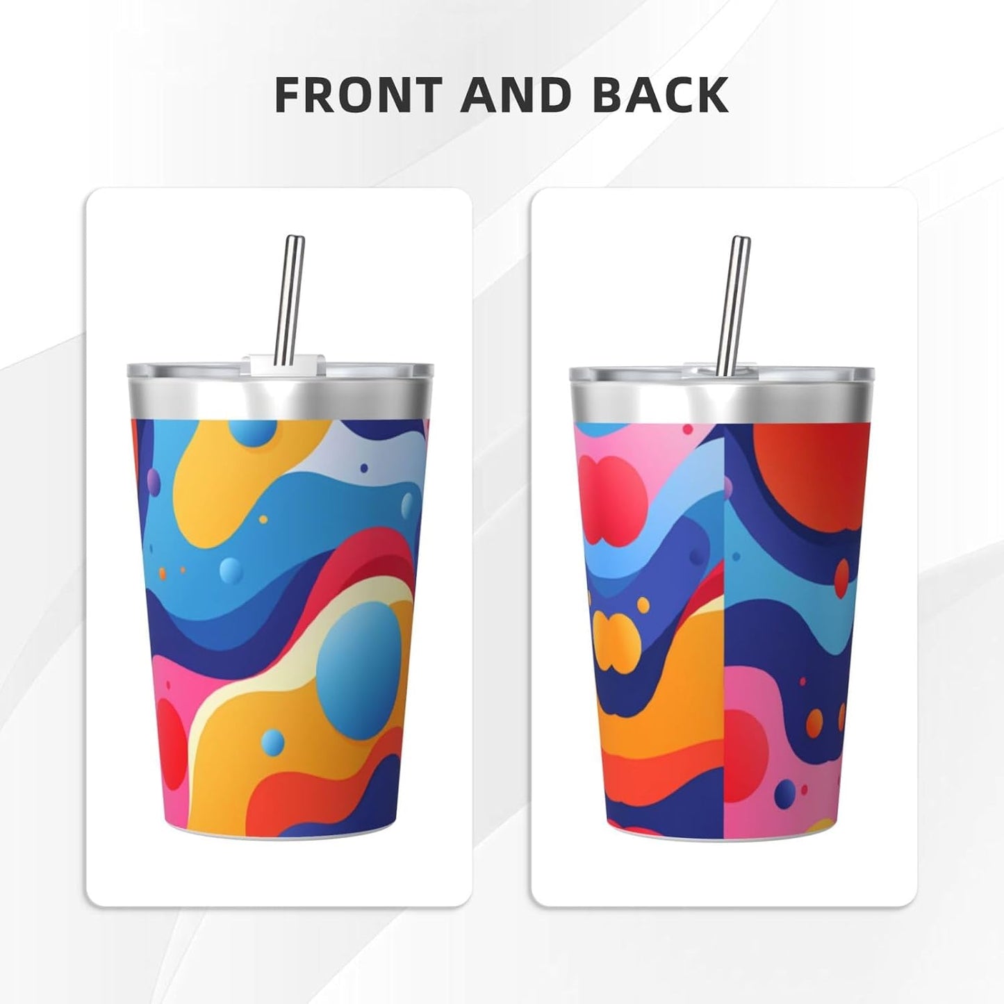 Clear and crystalline Insulated Straw Cup Ideal for Gym use or Carrying on The go