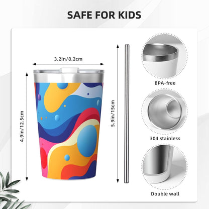 Clear and crystalline Insulated Straw Cup Ideal for Gym use or Carrying on The go