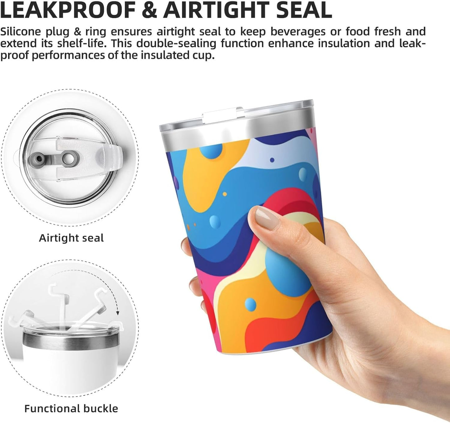 Clear and crystalline Insulated Straw Cup Ideal for Gym use or Carrying on The go