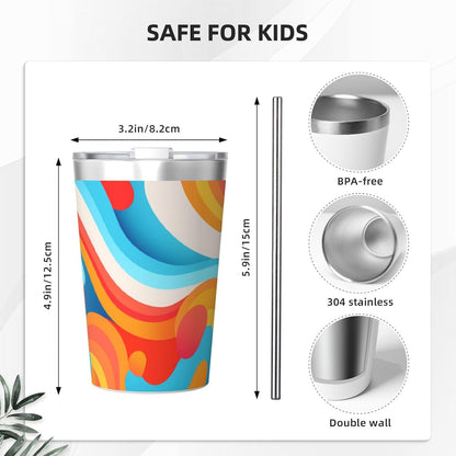 Clear and crystalline Insulated Straw Cup Ideal for Gym use or Carrying on The go