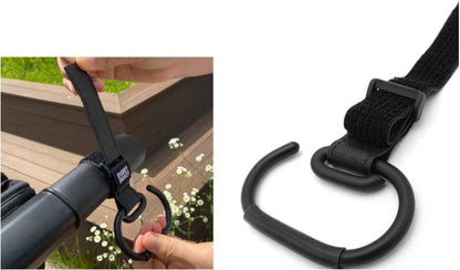 Nonslip Stroller Hook for Hanging Diaper Bags, Purse, Shopping on Strollers