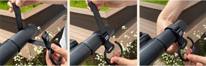 Nonslip Stroller Hook for Hanging Diaper Bags, Purse, Shopping on Strollers