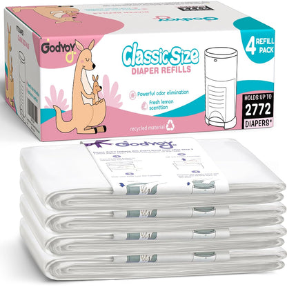 Refills Compatible with DEKOR Classic Diaper Pail Refill Bags