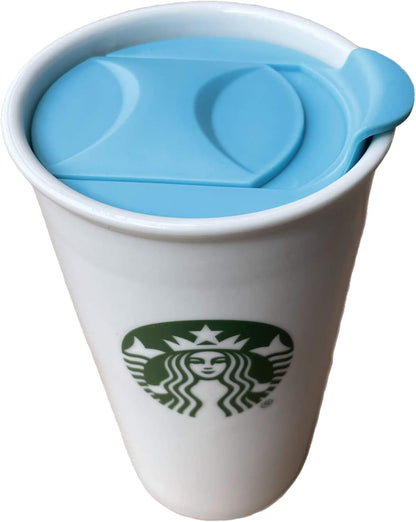 Replacement Lid for Coffee Mug & Tea Cup - Competible With Starbucks Ceramic Travel Mug 10oz / 12oz / 16oz, Slide Lid,Tumbler Lid, Mug Lid, Cup Lid