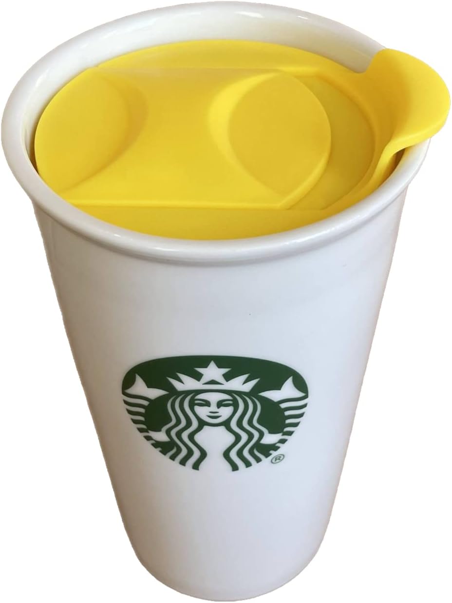 Replacement Lid for Coffee Mug & Tea Cup - Competible With Starbucks Ceramic Travel Mug 10oz / 12oz / 16oz, Slide Lid,Tumbler Lid, Mug Lid, Cup Lid