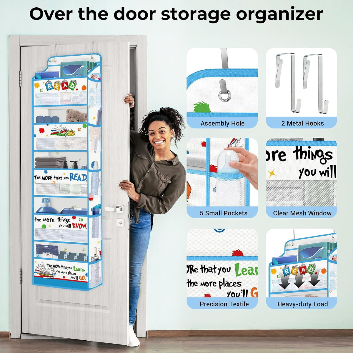 Gamer Over the Door Organizer Diaper Toy Nursery Hanging Shelf