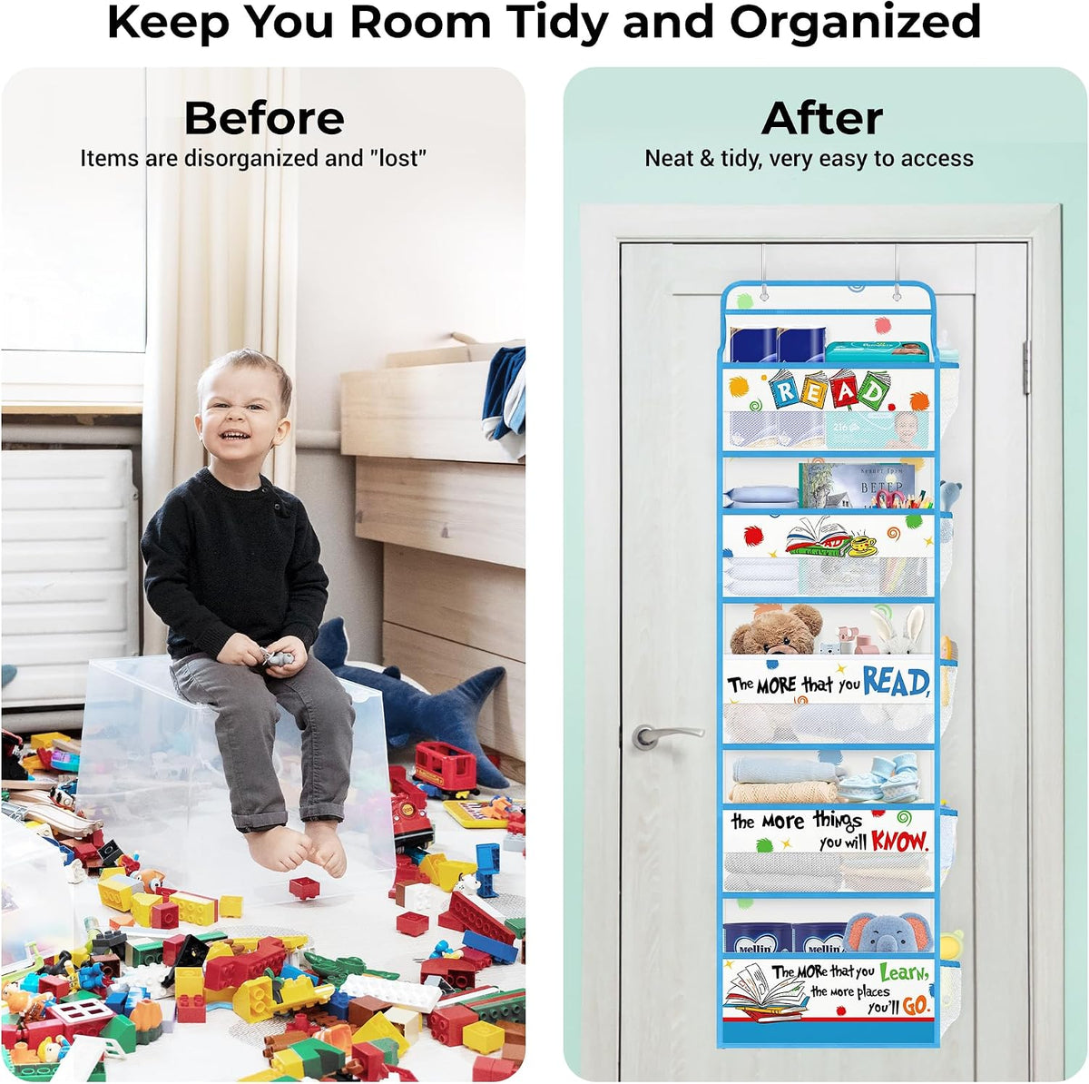 Gamer Over the Door Organizer Diaper Toy Nursery Hanging Shelf