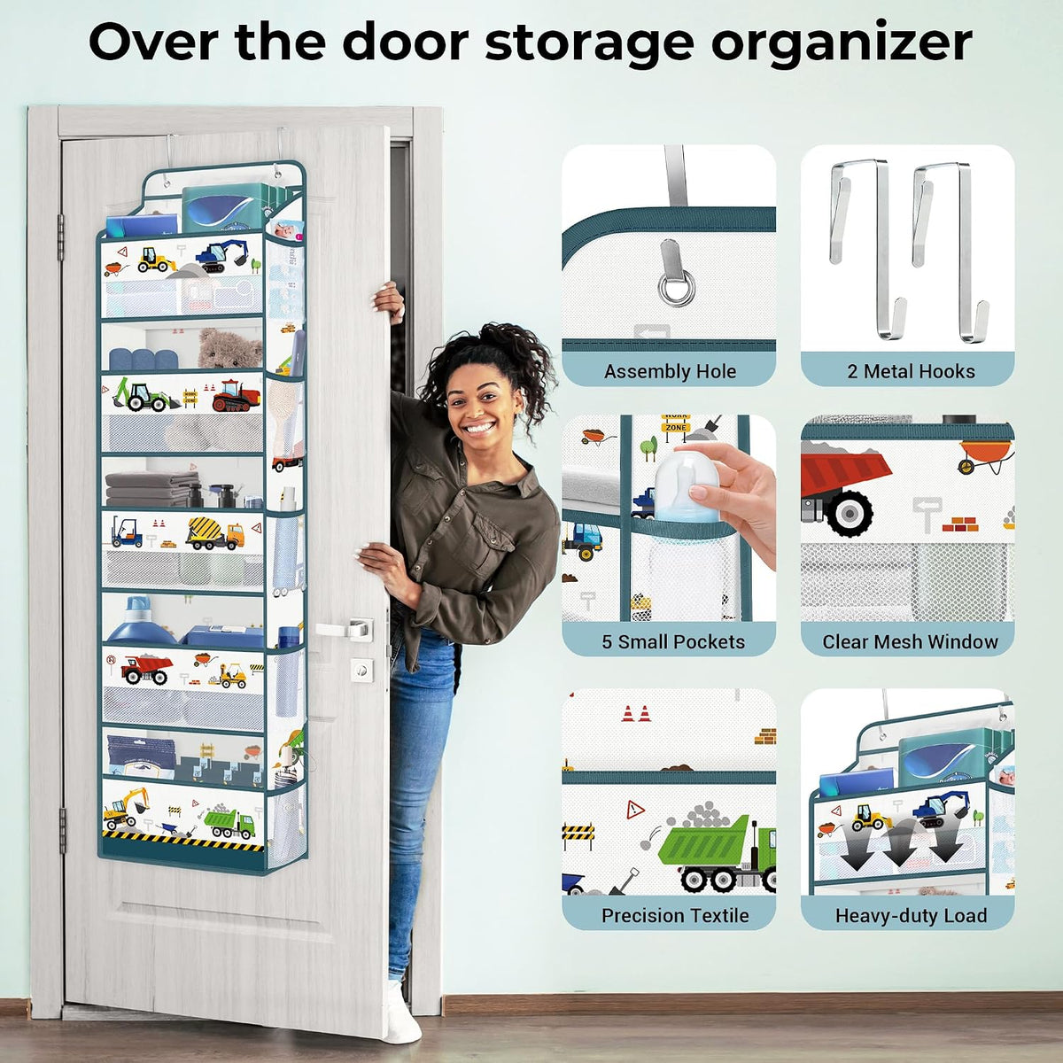 Gamer Over the Door Organizer Diaper Toy Nursery Hanging Shelf