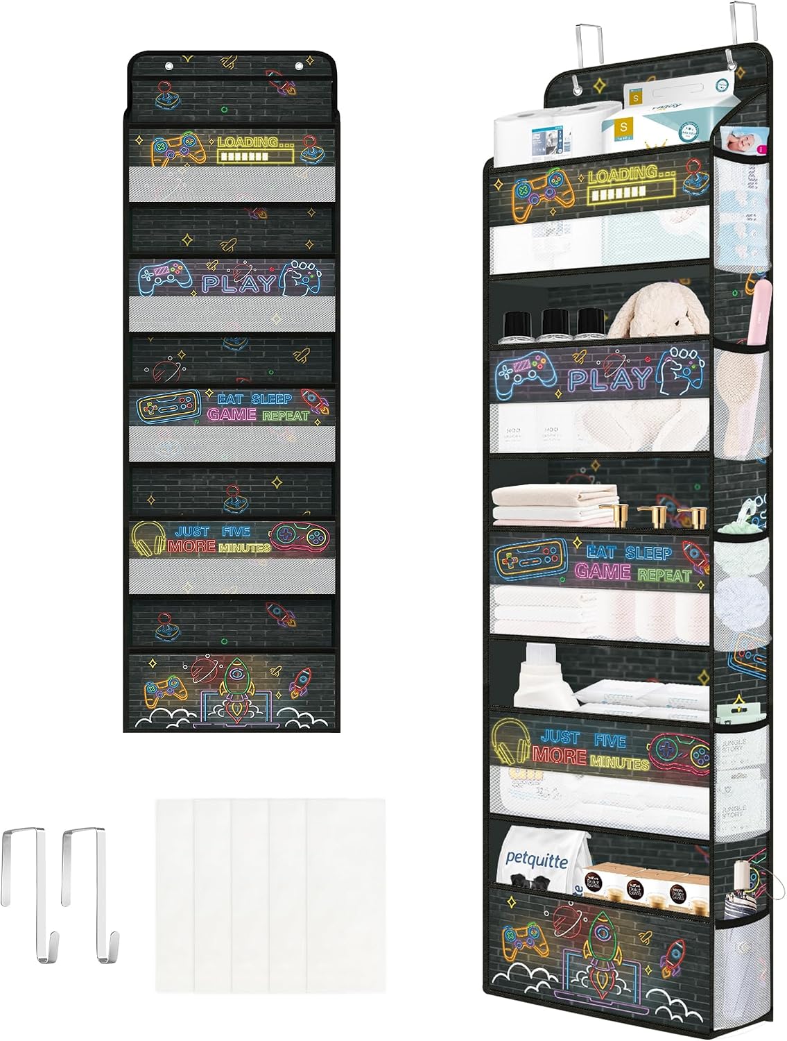 Gamer Over the Door Organizer Diaper Toy Nursery Hanging Shelf