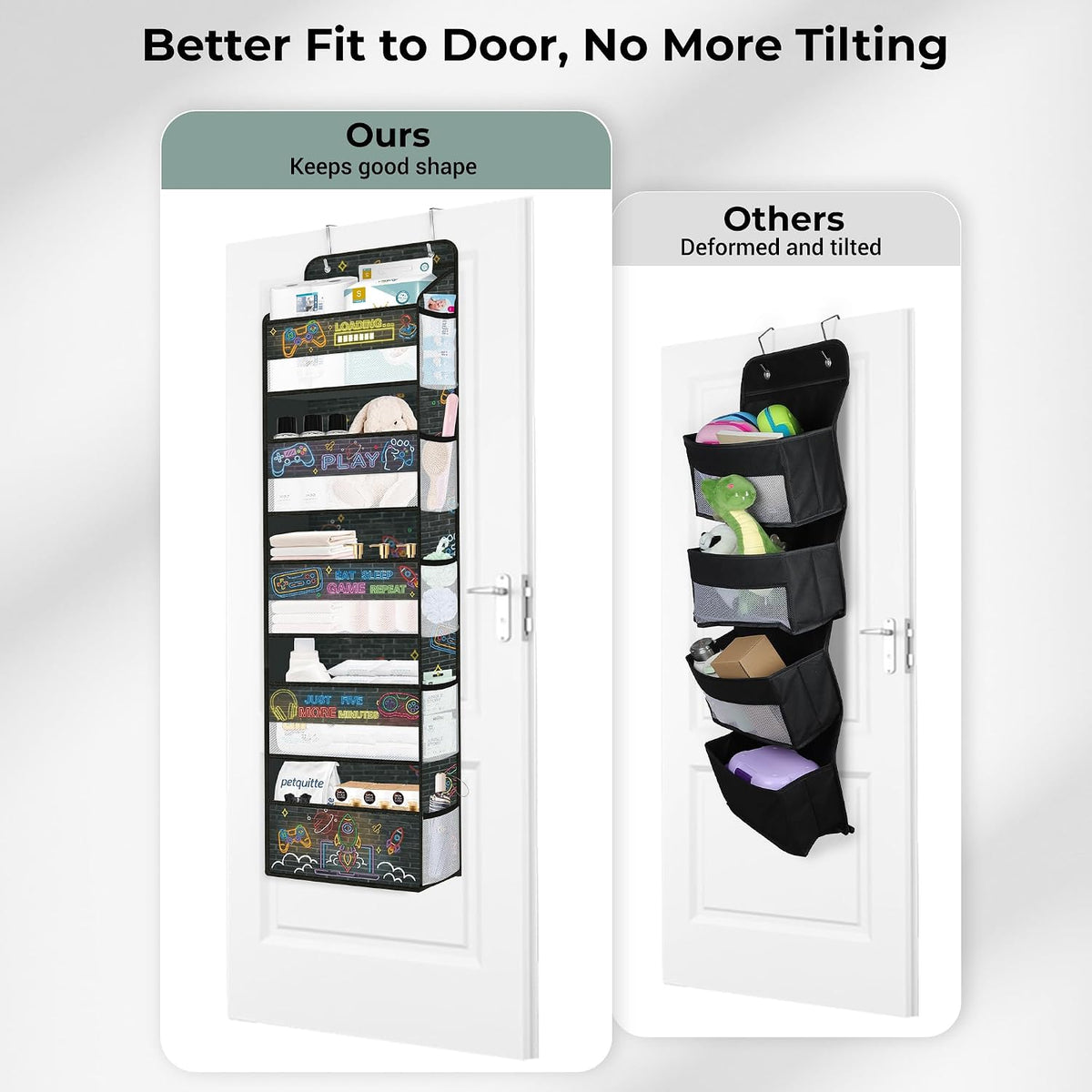 Gamer Over the Door Organizer Diaper Toy Nursery Hanging Shelf