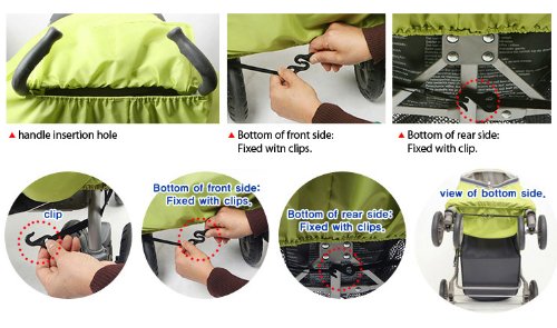 Elegance Plus Stroller Weather Shield/Rain Cover, Blue