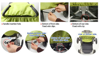 Elegance Plus Stroller Weather Shield/Rain Cover, Blue