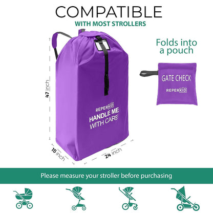 Large Stroller Travel Bag for Airplane, Fits Double & Jogging Strollers