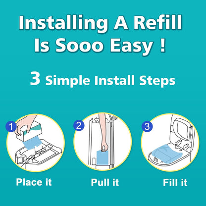 Diaper Pail Refills Fits Diaper Genie Easy Roll Signature & Platinum