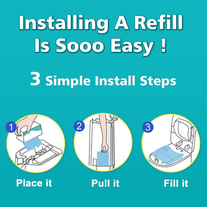 Diaper Pail Refills Fits Diaper Genie Easy Roll Signature & Platinum