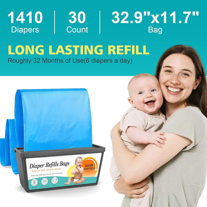 Diaper Pail Refills Fits Diaper Genie Easy Roll Signature & Platinum