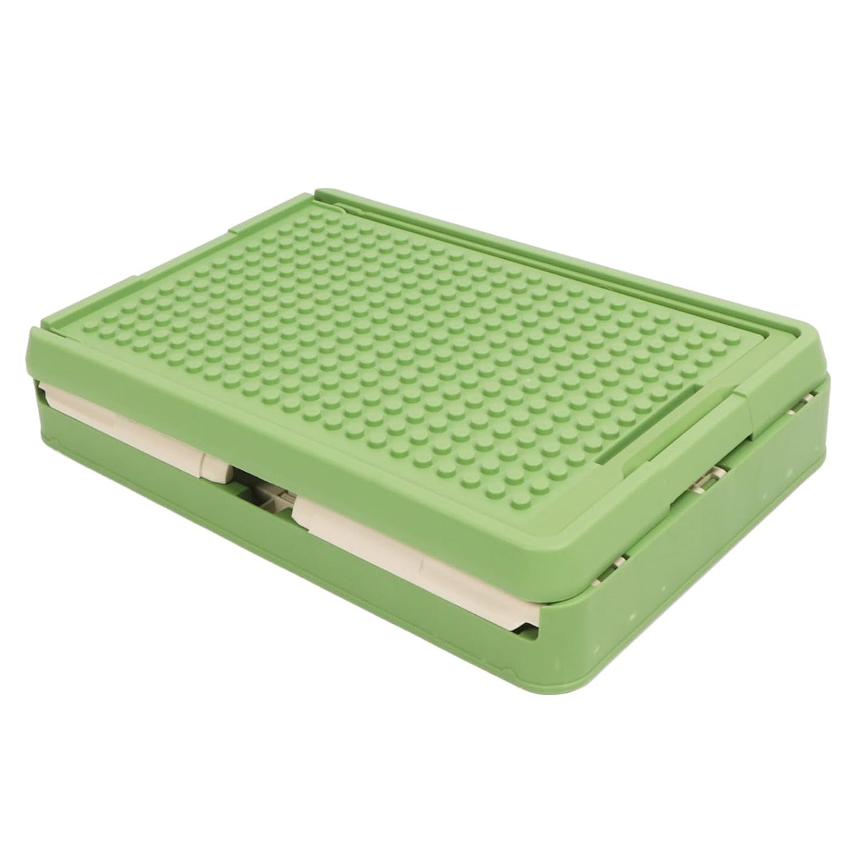 Rolling Toy Storage Bin with Lid Wheels, Toy Storage Organizer for Building Blocks, Children Toy Box, Storage Container with Wheels for Playroom Bedroom