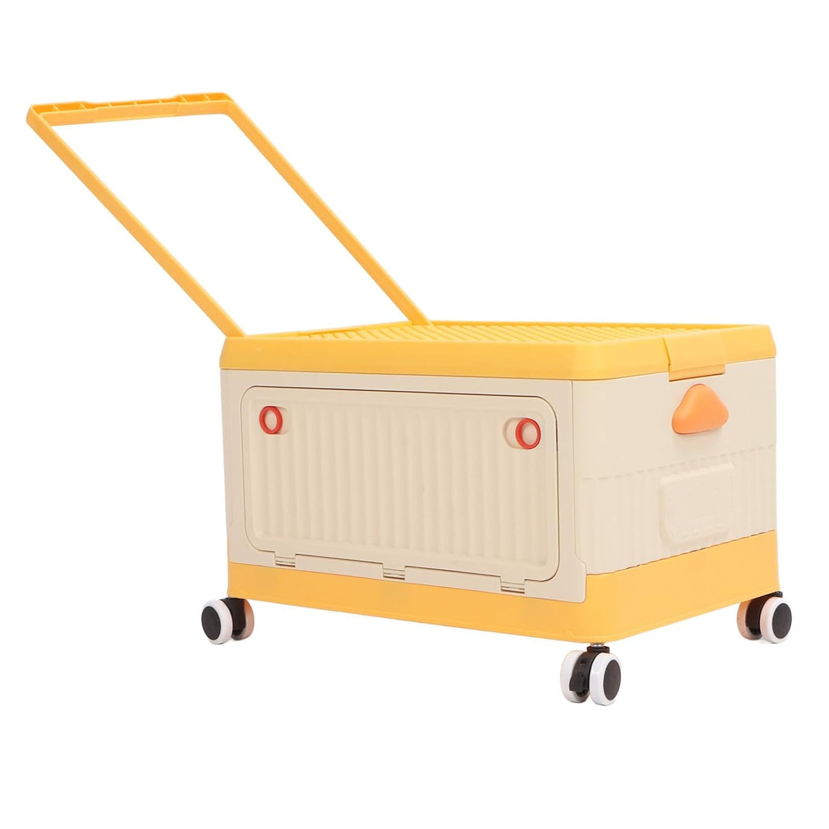 Rolling Toy Storage Bin with Lid Wheels, Toy Storage Organizer for Building Blocks, Children Toy Box, Storage Container with Wheels for Playroom Bedroom