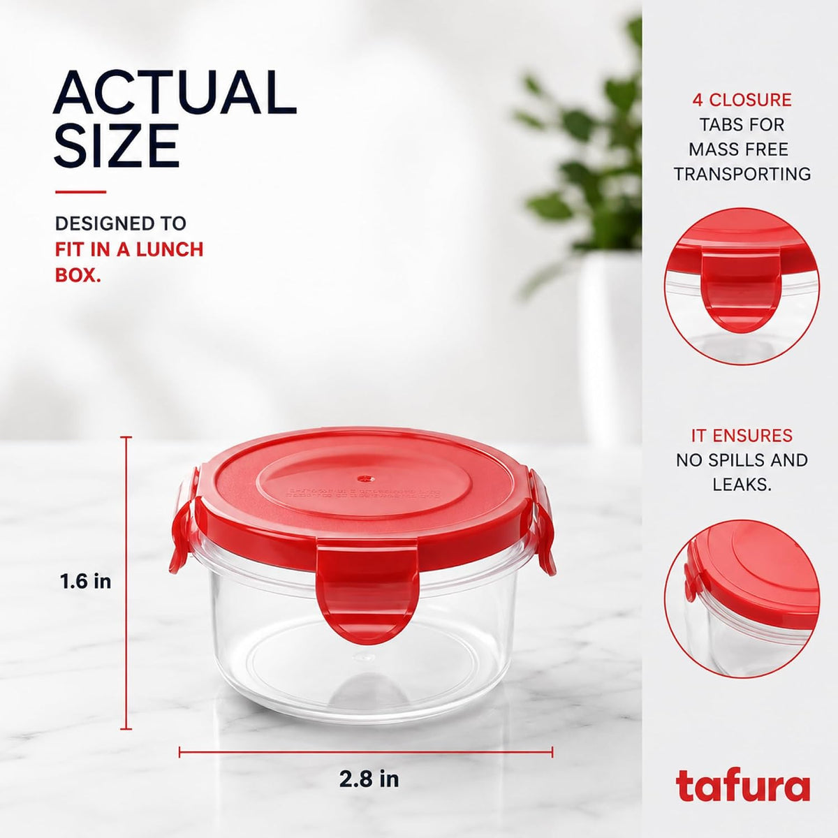 4 oz Food Storage Containers, Twist Top, BPA-Free