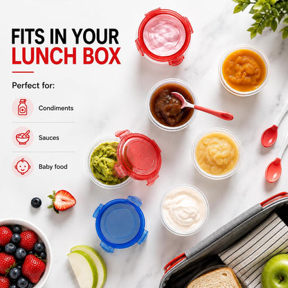 4 oz Food Storage Containers, Twist Top, BPA-Free