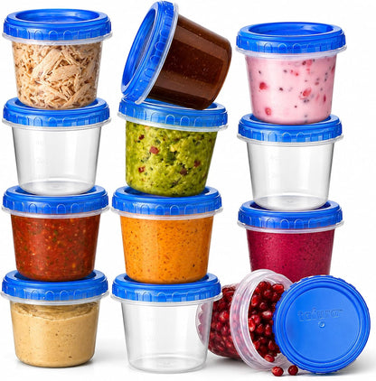 4 oz Food Storage Containers, Twist Top, BPA-Free