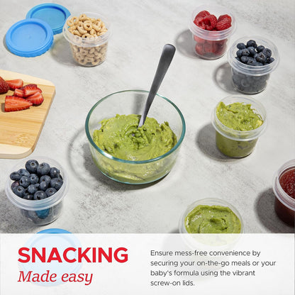 4 oz Food Storage Containers, Twist Top, BPA-Free
