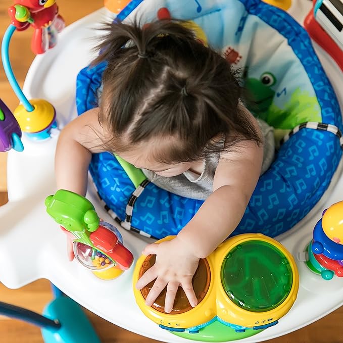 Baby Einstein Neighborhood Symphony Activity Baby Jumper Activity Center, Infant Entertainer with Lights and Melodies, Age 6 Months +, Max Weight 25 lbs., Unisex
