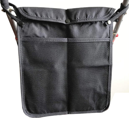Baby Stroller Organizer,Black,Umbrella stroller organizer,Extra pockets to store snacks/wipes items,Holds water bottles, toddler sweat shirt etc (Black)