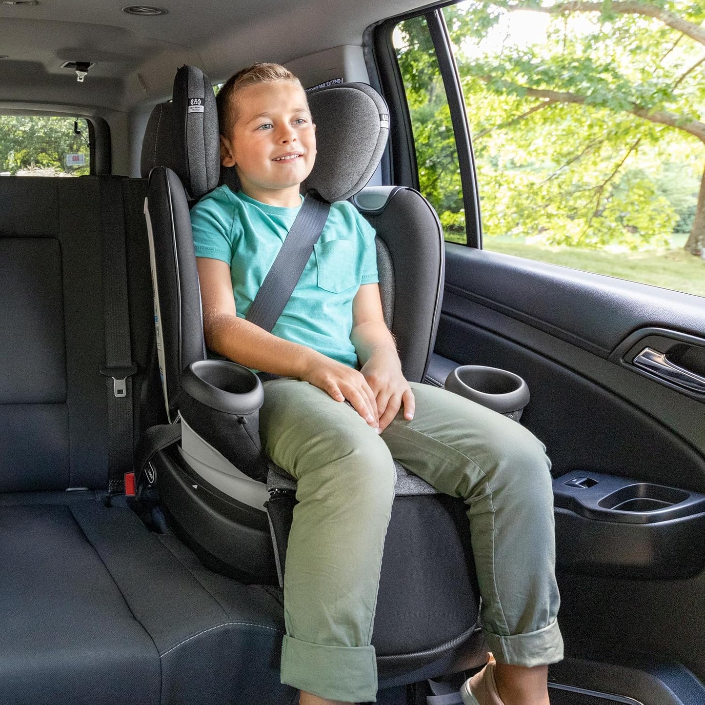 Evenflo Gold Revolve360 Extend All-in-One Rotational Car Seat with SensorSafe (Onyx Black)