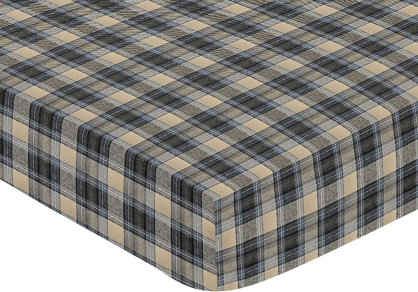 Sweet Jojo Designs 2-Piece Baby Bassinet Sheets Set (Black/White Gingham Checkered Plaid) for Boy/Girl, Infant Newborn Nursery, Oval, Rectangle & Hourglass Mattress (Solid Onyx & Classic Checkerboard)