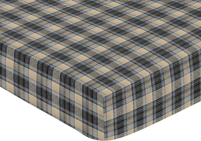 Sweet Jojo Designs 2-Piece Baby Bassinet Sheets Set (Black/White Gingham Checkered Plaid) for Boy/Girl, Infant Newborn Nursery, Oval, Rectangle & Hourglass Mattress (Solid Onyx & Classic Checkerboard)