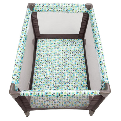 Cosco Funsport Compact Portable Playard, Lightweight, Easy Set up, Foldable Baby Playpen with Carry Bag, Butterfly Twirl