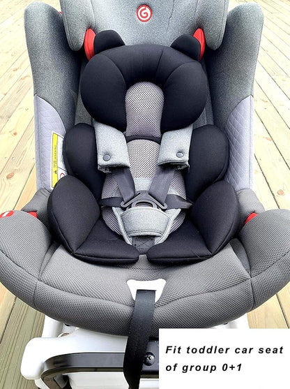 G Ganen Baby Comfort Support Cushion Stroller and Seat Comfort Cushion Insert Liner (Black Bear)